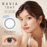 ReVIA 1day COLOR ディアマリン DIA14.1 BC8.6 着色直径13.2 度あり 度なし 10枚入り